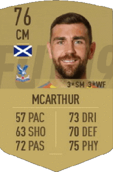 Multimedia Videospiele F I F A - Karten Spieler Schottland James McArthur 