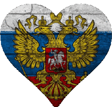 Banderas Europa Rusia Corazón 