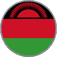 Fahnen Afrika Malawi Runde 