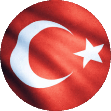 Fahnen Asien Türkei Runde 