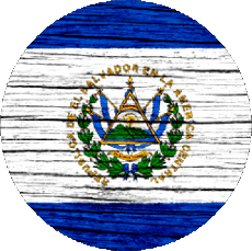 Fahnen Amerika Salvador Runde 