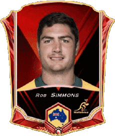 Sport Rugby - Spieler Australien Rob Simmons 