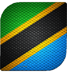 Flags Africa Tanzania Square 