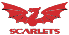Sports Rugby Club Logo Pays de Galles Scarlets 