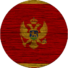 Drapeaux Europe Monténégro Rond 