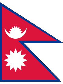 Drapeaux Asie Népal Forme 