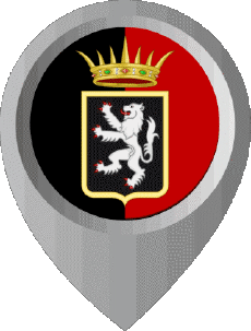 Fahnen Europa Italien Valle d'Aosta Standort-Pin 