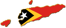 Flags Asia East Timor Map 