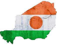 Drapeaux Afrique Niger Carte 