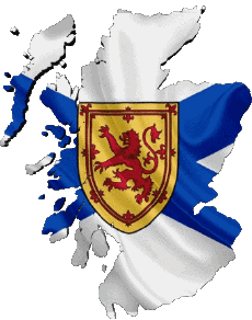 Fahnen Europa Schottland Karte 