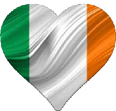 Bandiere Europa Irlanda Cuore 