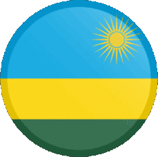 Flags Africa Rwanda Round 