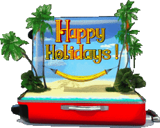 Messagi Inglese Happy Holidays Sfondo trasparente 19 