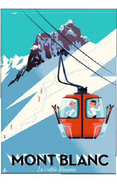 Humor -  Fun Retro Poster - Orte France Alpes 