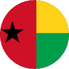 Flags Africa Guinea Bissau Round 