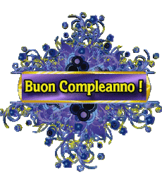 Messages Italien Buon Compleanno Floreale 009 