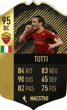 Multi Media Video Games F I F A - Card Players Italy Francesco Totti 