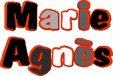 Vorname WEIBLICH - Frankreich M Zusammengesetzter Marie Agnès 