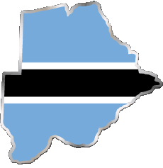 Banderas África Botswana Diverso 