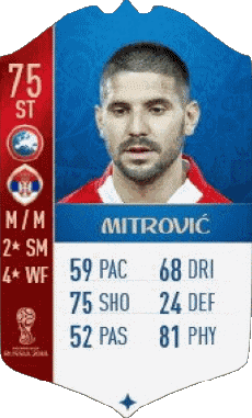 Multimedia Vídeo Juegos F I F A - Jugadores  cartas Serbia Aleksandar Mitrovic 