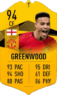 Multimedia Vídeo Juegos F I F A - Jugadores  cartas Angleterre Mason Greenwood 