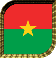 Bandiere Africa Burkina Faso Quadrato 