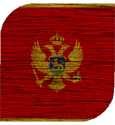 Drapeaux Europe Monténégro Carré 