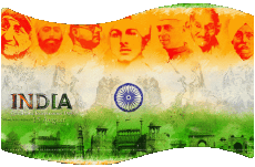 Banderas Asia India Rectángulo 