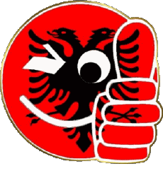 Drapeaux Europe Albanie Smiley - OK 