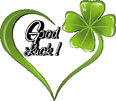 Messagi Inglese Good Luck Sfondo trasparente 06 