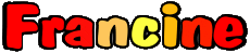 Vorname WEIBLICH - Frankreich F Francine 