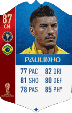 Multimedia Vídeo Juegos F I F A - Jugadores  cartas Brasil Paulinho 