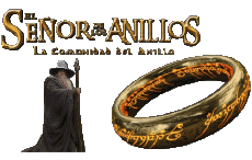 Multi Média Cinéma International Le Seigneur des Anneaux La Communaute de l'anneau Logo Espagnol 