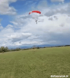 Humor -  Fun Sport Fallschirmspringen Fail 