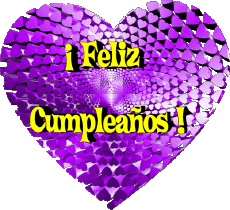 Messagi Spagnolo Feliz Cumpleaños Corazón 008 