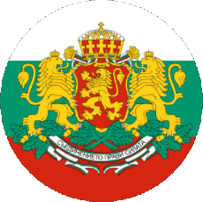 Drapeaux Europe Bulgarie Rond 