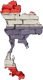 Fahnen Asien Thailand Karte 