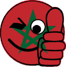 Flags Africa Morocco Smiley - OK 