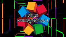 Messages Spanish Feliz Cumpleaños Abstracto - Geométrico Animated Background 001 