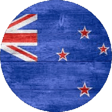 Drapeaux Océanie Nouvelle-Zélande Rond 