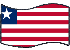 Bandiere Africa Liberia Rettangolo 