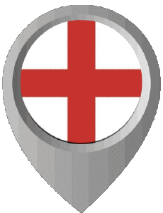 Fahnen Europa England Standort-Pin 