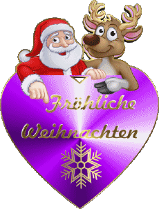Mensajes Alemán Fröhliche  Weihnachten Serie 06 