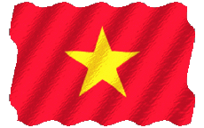 Drapeaux Asie Vietnam Ondulation 
