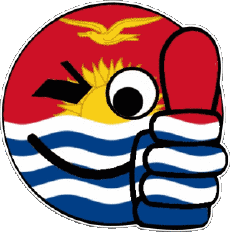 Fahnen Ozeanien Kiribati Smiley - OK 