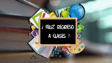 Nachrichten Spanisch Feliz Regreso a Clases Animierter Hintergrund 002 