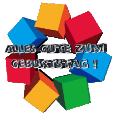 Mensajes Alemán Alles Gute zum Geburtstag Zusammenfassung - geometrisch Fondo transparente 004 