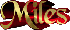 First Names MASCULINE -  UK - USA - IRL - AUS - NZ M Miles 