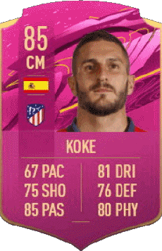 Multimedia Videospiele F I F A - Karten Spieler Spanien Jorge Resurrección - Koke 