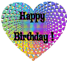 Nachrichten Englisch Happy Birthday Heart 012 